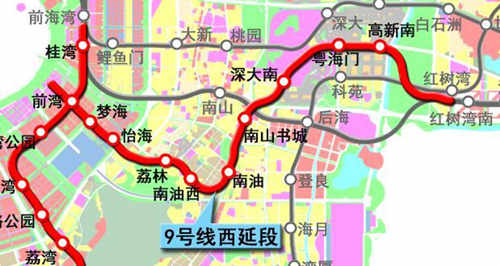 深圳地鐵9號線西延線雙線貫通 地鐵9號線介紹