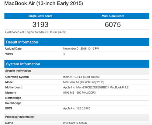 蘋(píng)果新品MacBook Air跑分多少 性能提升大嗎