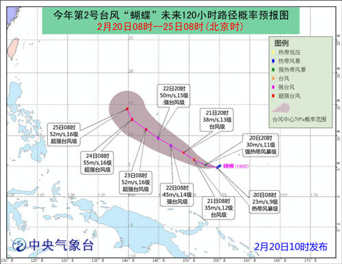 2019年2號臺風蝴蝶生成 深圳是否會受到影響