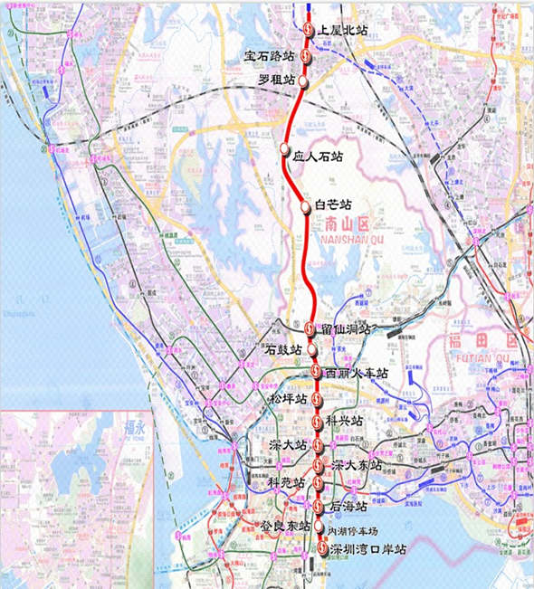 深圳地鐵13號線預計2023年建成通車