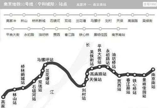 南京地鐵S3號線線路圖2019 南京地鐵線路圖最新