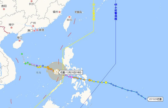 受臺(tái)風(fēng)巴蓬影響 深圳近幾天氣溫下降且有降雨