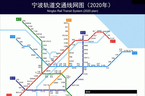 寧波地鐵2號(hào)線線路圖2020 寧波地鐵線路圖最新