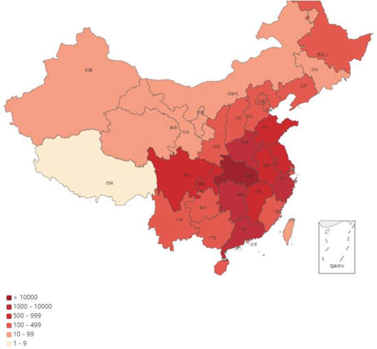 全國(guó)確診72530例 全國(guó)各省病例數(shù)量一覽