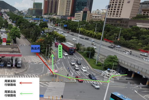 因非機(jī)動(dòng)車道被圍擋 借行機(jī)動(dòng)車道被處罰