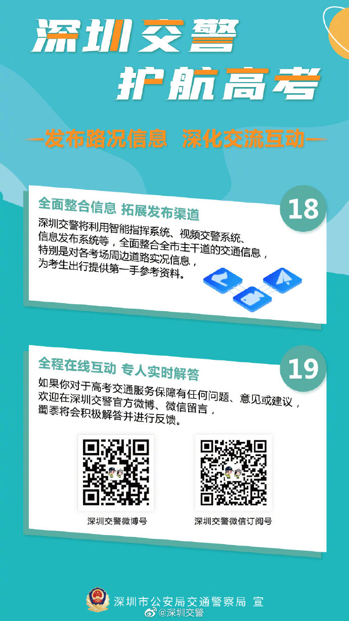 護航高考!深圳交警十項硬核措施助力高考（圖片來自網(wǎng)絡）