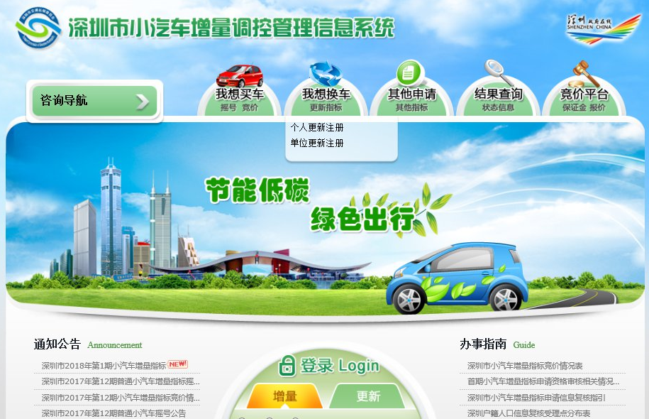 深圳小汽車增量調(diào)控管理系統(tǒng)登錄密碼忘了怎么辦