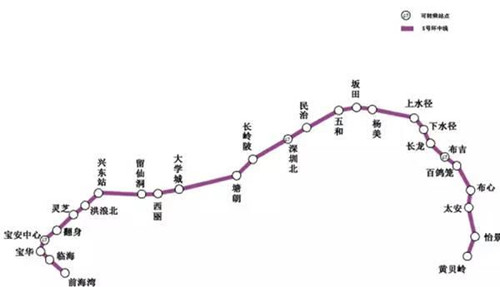 深圳地鐵5號線路圖2019 深圳地鐵線路圖最新