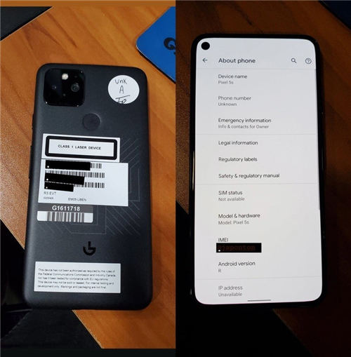 谷歌Pixel 5s真機曝光 搭載驍龍765G芯片
