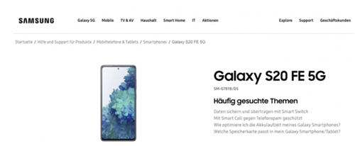 三星 Galaxy S20 FE配置如何 三星 Galaxy S20 FE發(fā)布時間