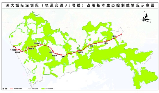 最新資訊 深大城際深圳段線路圖詳情公布