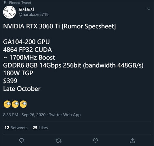 RTX 3060 Ti配置怎么樣 RTX 3060 Ti幾號(hào)發(fā)售