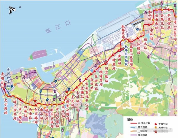 深圳地鐵12號線順利完成穿海段 全線封頂車站24座