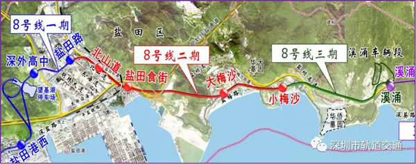 深圳在建地鐵線路圖