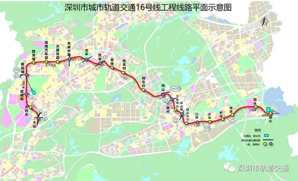 深圳在建地鐵線路圖