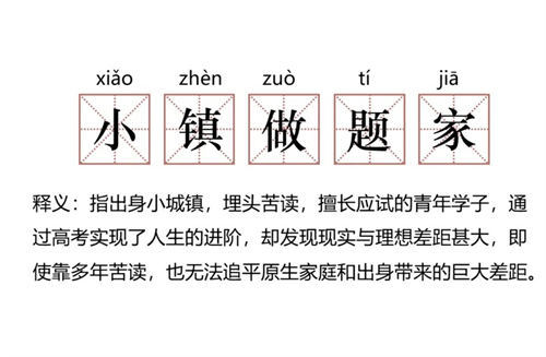 小鎮(zhèn)做題家是什么梗 小鎮(zhèn)做題家梗出自哪里