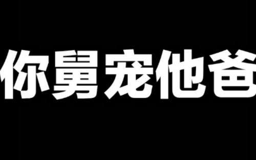 你舅寵他爸梗的意思