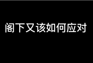 閣下又當如何應對是什么梗