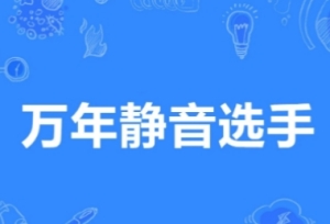 網(wǎng)絡(luò)用語萬年靜音選手是什么梗