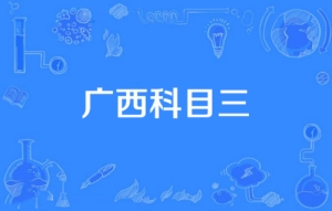 網絡用語廣西科目三是什么梗