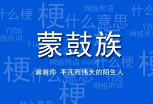 網(wǎng)絡用語蒙鼓人是什么梗