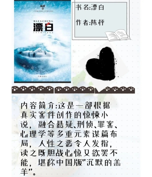 電視劇《漂白》根據(jù)什么小說(shuō)改編的 原著叫什么