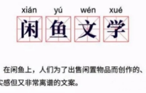 閑魚(yú)文學(xué)是什么梗 閑魚(yú)文學(xué)梗來(lái)源出處介紹